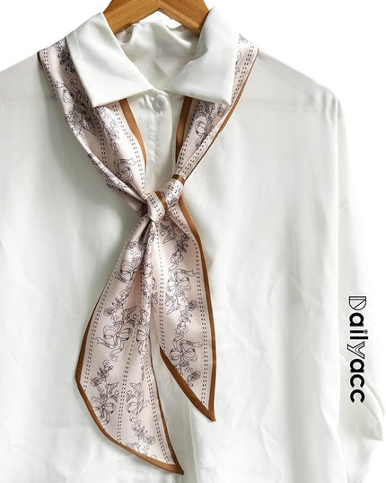 Dailyacc Hair Scarf for Women Fashion Silky Satin Headscarf Wrap Breathable Lightweight Neck Scarves For Handbag