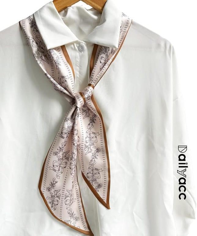 Dailyacc Hair Scarf for Women Fashion Silky Satin Headscarf Wrap Breathable Lightweight Neck Scarves For Handbag