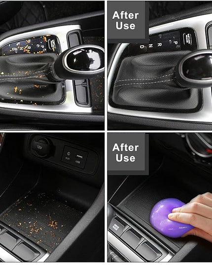 TICARVE Cleaning Gel for Car Detailing Car Vent Cleaner Cleaning Putty Gel Auto Car Interior Cleaner Dust Cleaning Mud for Cars and Keyboard Cleaner Cleaning Slime Purple