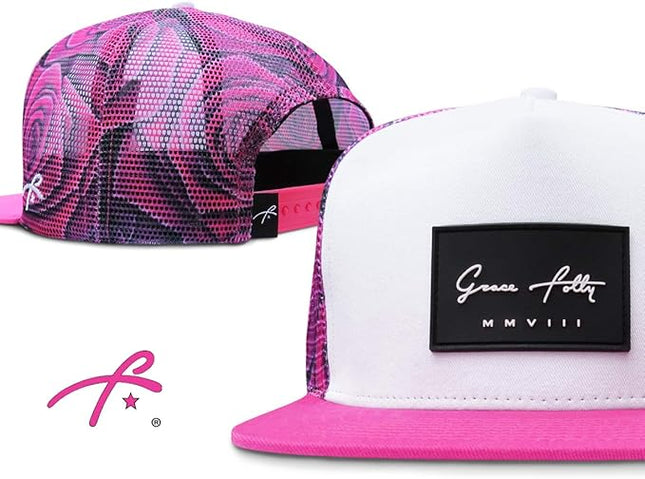 Grace Folly Trucker Hat for Men & Women. Snapback Mesh Caps