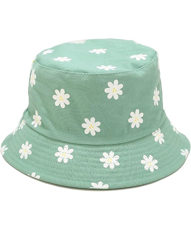 Mashiaoyi Unisex Print Double-Side-Wear Reversible Bucket Hat
