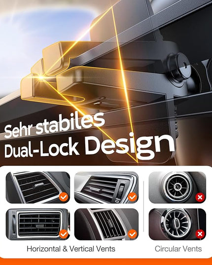 TORRAS Ultra-Durable Phone Holders for Your Car【96+LBS Strongest Suction】 Car Phone Holder Mount, Safety Certs Cell Phone Car Mount Truck for Dashboard Windshield Vent for iPhone 17 16 15 14 Pro Max