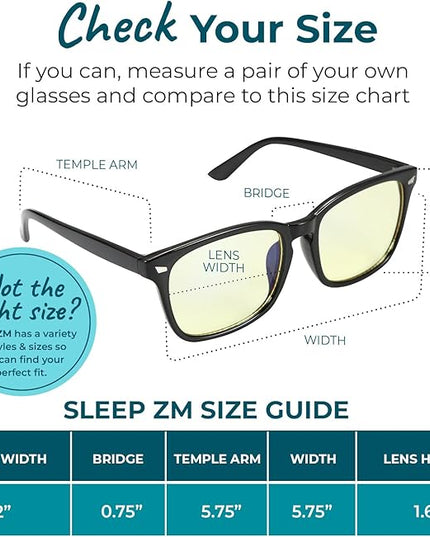 100% Blue Light Blocking Glasses - Women + Men - Better Sleep - Anti Eye Strain Protection - Computer Screens Gaming