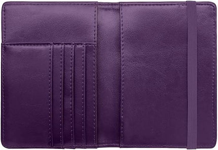Passport Holder Cover Travel RFID Blocking Passport Cover Rose Gold Cute Flowers Passport Wallet with Elastic Band for Women