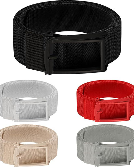 DOOPAI Stretch Canvas Belt for Men, Adjustable Elastic Holeless Web Belt for Casual, Golf, and Work, with Bottle Opener