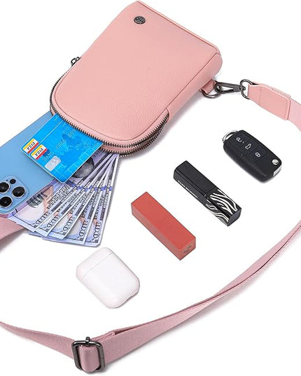INICAT Sling Bag for Women Touchscreen Small Crossbody Cell Phone Purse Fanny Pack