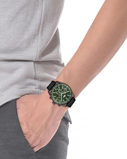 Lacoste Boston Men's Chronograph Watch - Classic Stainless Steel - Tachymeter - Water Resistant up to 5ATM/50 Meters - Modern Design for Him - 42mm