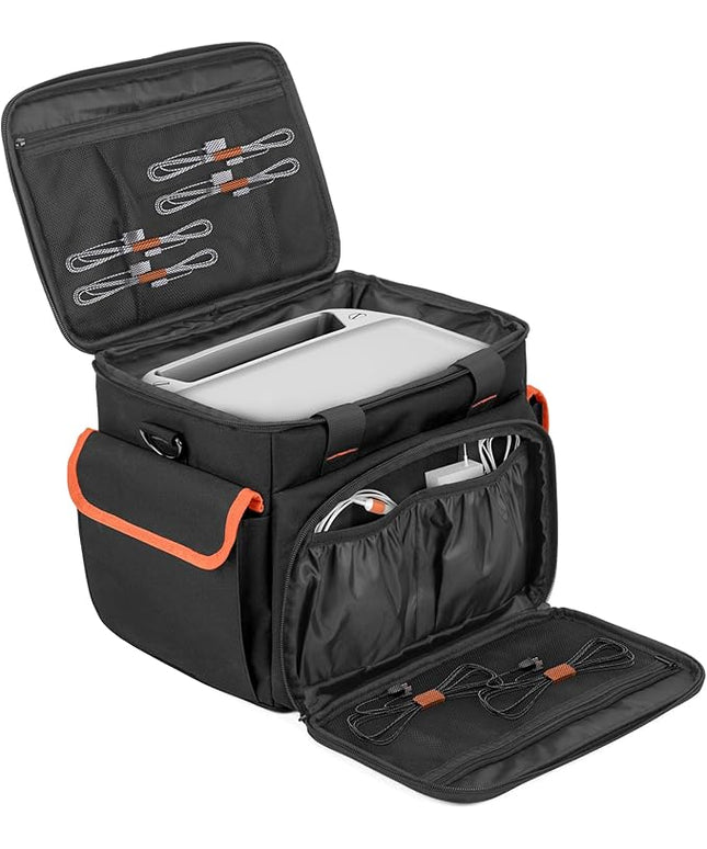 Trunab Carrying Case Compatible with ECOFLOW River/River 2/River Pro, Storage Bag with Waterproof Bottom and Front Pockets for Charging Cable and Accessories
