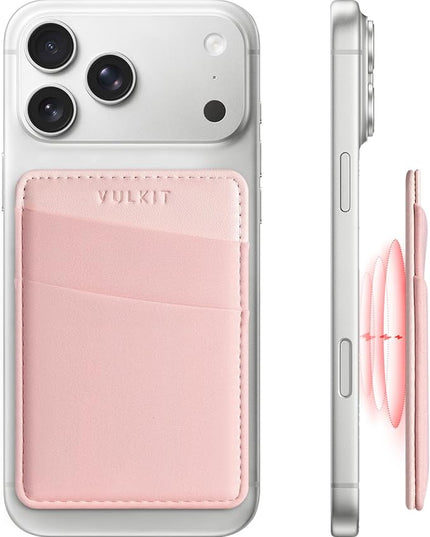 VULKIT Magnetic Phone Wallet for MagSafe- RFID Blocking - Card Holder Wallet for iPhone 16/15/14/13/12 Series & Phone Case with MagSafe