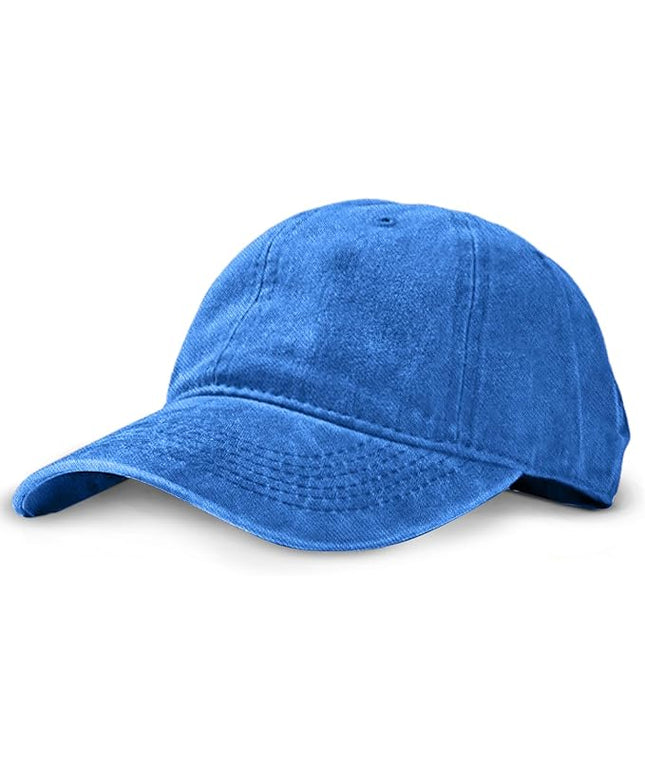 Unisex Vintage Washed Baseball Cap | Low Profile Soft Top Unstructured Cotton Baseball Cap | Adjustable Size Vintage Buckle