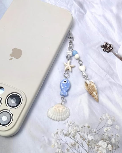2PCS Cute Phone Charms Aesthetic Y2k Pink Guitar Strawberry Star Phone Straps Key Chains for Keys Bags Camera