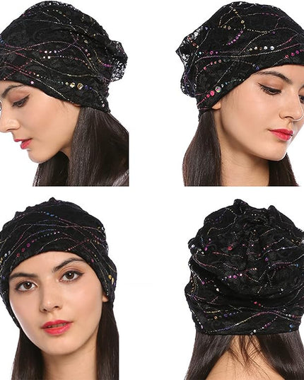 ELLEWIN Cotton Slouchy Beanie Hip-Hop Soft Lightweight Running Beanie Adult Dwarf Hats Chemo Cap for Men Women