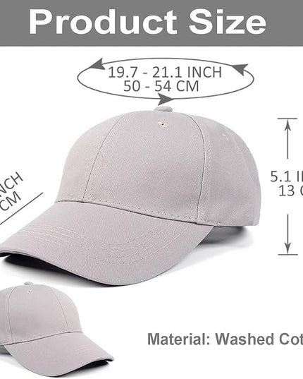 4 Pieces Toddler Baseball Hat Kid Baseball Cap Washed Cotton Adjustable Caps Hats for Boys Girls