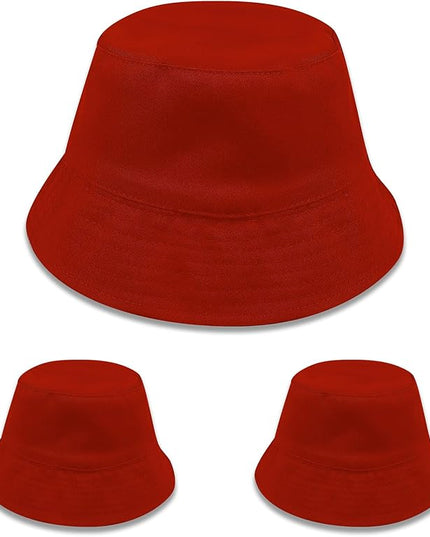DASSNANE Sublimated Bucket Hats Bulk Solid Color DIY Blank Hat Bucket Hats for Men, Women and Adults