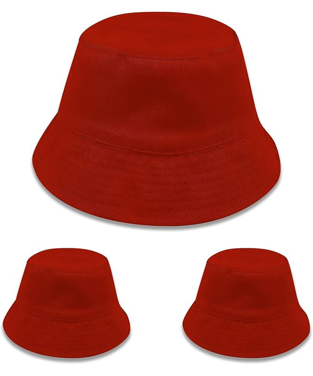 DASSNANE Sublimated Bucket Hats Bulk Solid Color DIY Blank Hat Bucket Hats for Men, Women and Adults
