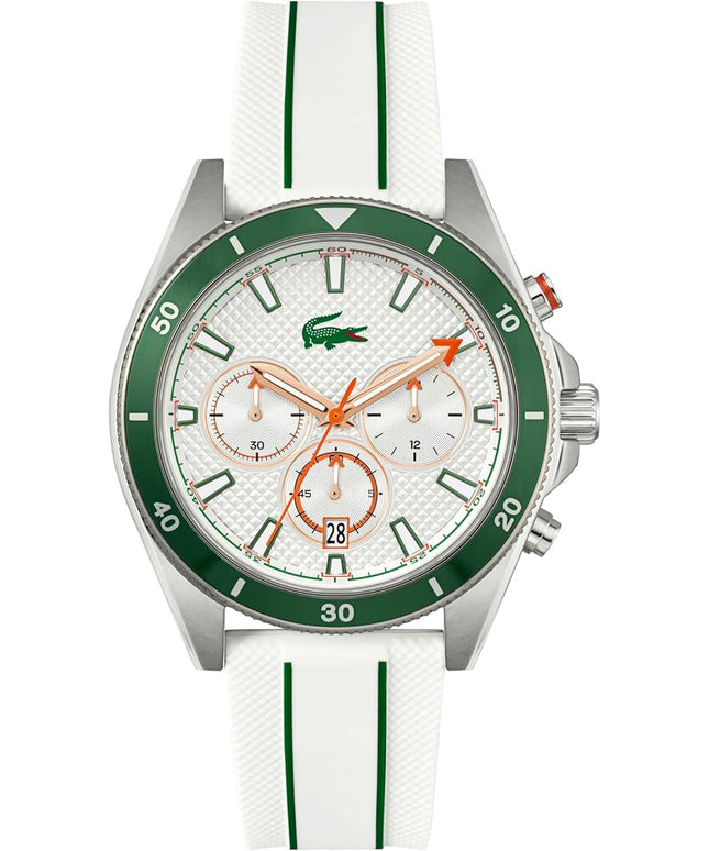 Lacoste Mainsail Men's Chronograph Watch - Stainless Steel - Water Resistant up to 5ATM/50 Meters - Contemporary, Sporty - Premium Fashion Timepiece - Gift for Him - 43mm