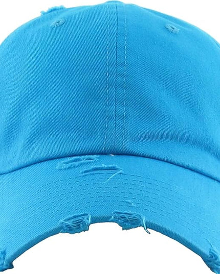 KBETHOS Vintage Washed Distressed Cotton Dad Hat Baseball Cap Adjustable Polo Trucker Unisex Style Headwear
