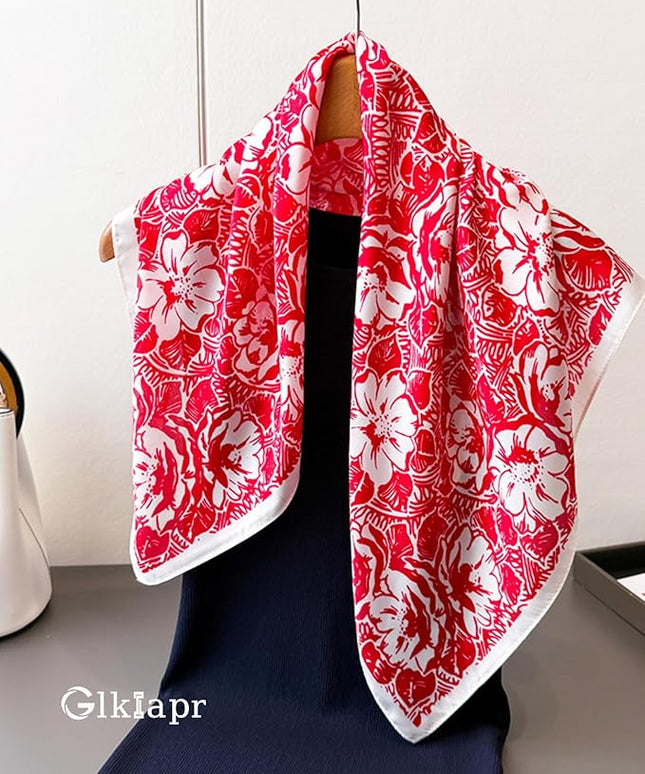Satin Bandana Headscarf for Women Silky Hair Scarves for Fashion Lightweight