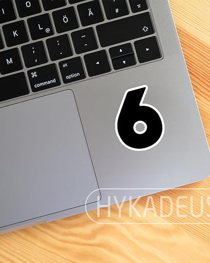 (3Pcs) Number 6 Matching 67 Meme Stickers Funny Six Seven 6 7 Meme Vinyl Decals Waterproof for Laptop, Water Bottle, Phone Case, Tumbler, Helmet, Scrapbooking, 3" x 2.3"