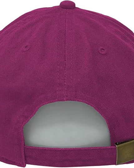 Glory Max 100% Cotton Baseball Cap Classic Plain Low Profile Golf Dad Hat Buckle Adjustable