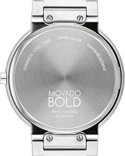 Movado Bold Horizon Ultra Thin Watch for Men and Women - Swiss Made - Water Resistant 3ATM/30 Meters - Sleek and Slim Premium Luxury Wristwatch for Everyone - 40mm