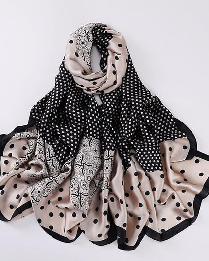 Fashion Scarves Scarf 100% Silk Feeling Scarf Silk Like Scarves Long Lightweight Sunscreen Shawls for Women