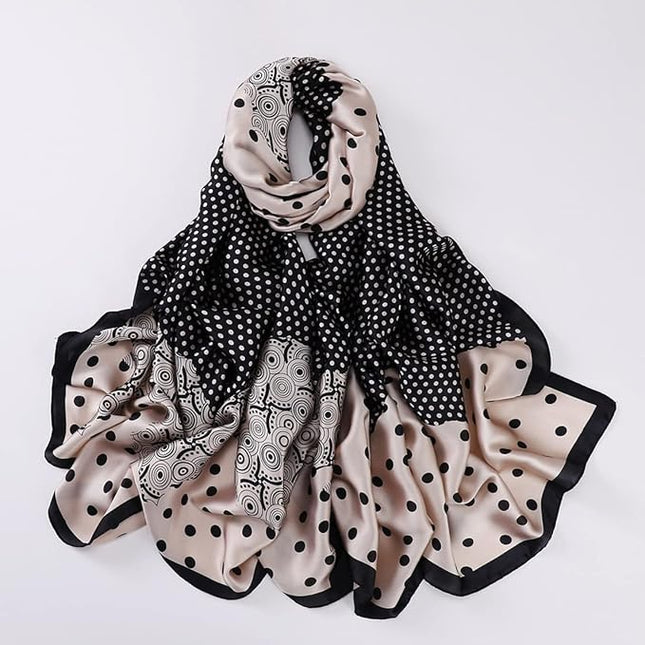 Fashion Scarves Scarf 100% Silk Feeling Scarf Silk Like Scarves Long Lightweight Sunscreen Shawls for Women