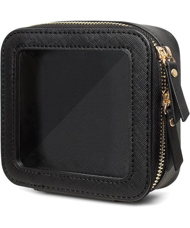 Travel Clear Makeup Bag Set, TSA Approved Cosmetic Bag Case with Zipper Portable Makeup Pouch Toiletry Bag Traveling Cosmetic Organizer Storage Bag Car Organizer Car Essentials
