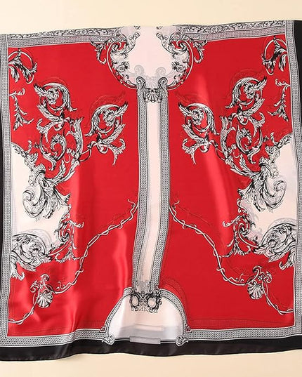Fashion Scarves Scarf 100% Silk Feeling Scarf Silk Like Scarves Long Lightweight Sunscreen Shawls for Women