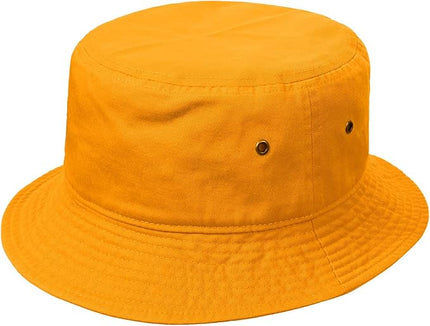 Falari Men Women Unisex Cotton Bucket Hat 100% Cotton Packable for Travel Fishing Hunting Summer Camp