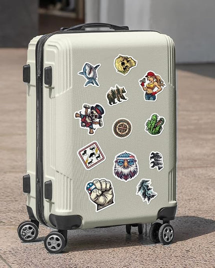 Pack 50 Pcs Hard Hat Stickers for Water Bottles Funny Laptop Luggage Computer Scrapbooking Kids Teens Girls Boys Adults Men Women Waterproof Aesthetic Sticker Small Vinyl Decals