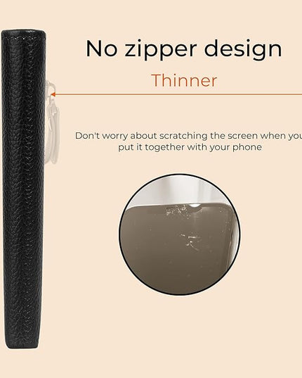 Bveyzi Ultra Slim Small RFID Wallet for Women, Leather Tiny Thin Bifold Pocket Ladies Wallet