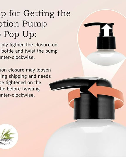 Southern Natural Goat Milk Lotion – Nourishing Face, Body & Hand Moisturizer for Dry & Sensitive Skin - Hydrating Cream, Gentle Skincare for Soft & Smooth Feel - Cashmere Amber Scent - 12oz