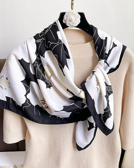 Headscarf Large Square Scarf 35" Fashion Scarves Silk Feeling Hair Wrapping Scarfs Hairscarf BA16