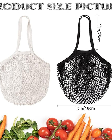 2pcs Fashion Storage Mesh Bag Reusable Fruit Mesh Bag Shopping Mesh Bag Pure Cotton Portable Mesh Bag Shopping Bag