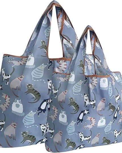 allydrew Large Foldable Tote Nylon Reusable Grocery Bags