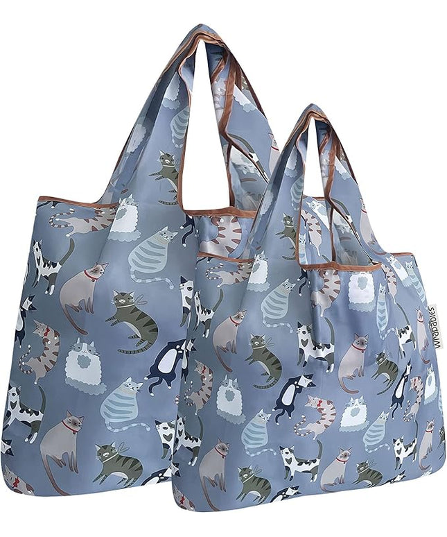 allydrew Large Foldable Tote Nylon Reusable Grocery Bags