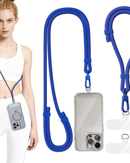 4 Pack Phone Lanyard & Wrist Strap, Cell Phone Lanyard for Around The Neck Adjustable Phone Strap for Most Smartphones