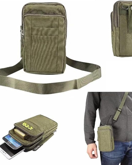 Universal Crossbody Cellphone Purse Waist Pack Bag for Outdoor Sports Moblie Phone Carrying Cases Shoulder Belt Bag Pouch for iPhone X 8/8 Plus Samsung Galaxy Phones Under 7.0'' from WaitingU