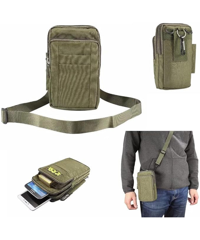 Universal Crossbody Cellphone Purse Waist Pack Bag for Outdoor Sports Moblie Phone Carrying Cases Shoulder Belt Bag Pouch for iPhone X 8/8 Plus Samsung Galaxy Phones Under 7.0'' from WaitingU