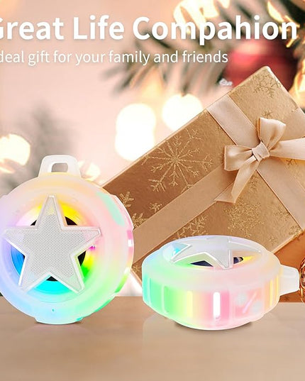 EBODA Bluetooth Shower Speaker, IP67 Waterproof Portable Speakers, Floating, TF Card, Small Outdoor Speaker with LED Light, True Wireless Stereo for Bike, Beach, Paddle Board, Kayak, Pool, Gifts