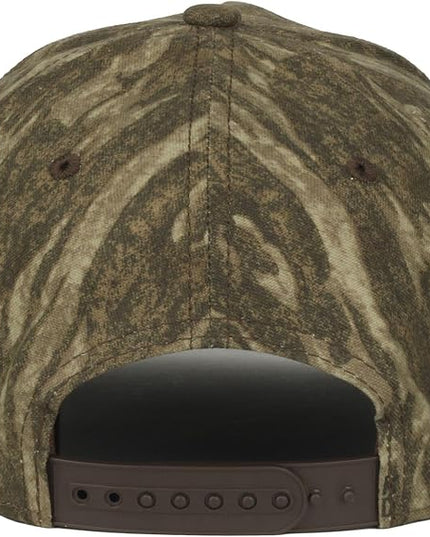Mossy Oak New Bottomland Camo Baseball Cap – Low Profile Structured Hunting Hat, Pre-Curved Visor, Adjustable Snapback, One Size