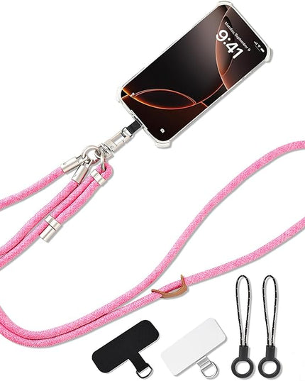 3-in-1 Adjustable Phone Lanyard Crossbody Cell Phone Neck Strap Universal Mobile Wrist Lanyard