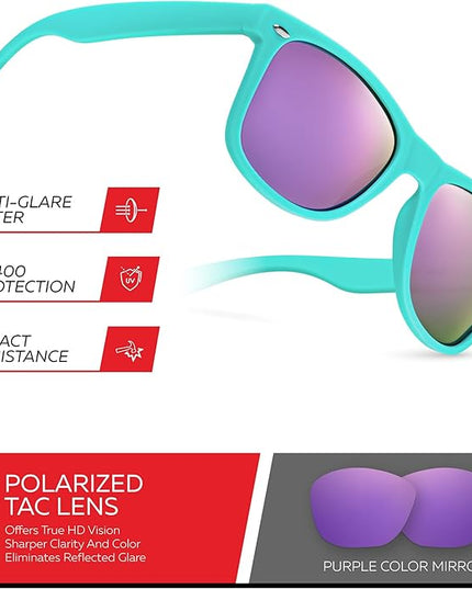 Retro Rewind Polarized Sunglasses for Men and Women - UV Protection Classic Sun Glasses