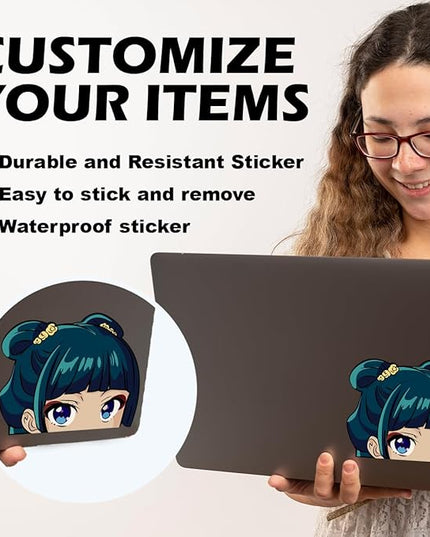 The Court Herbalist Diaries MaoMao Jinshi Anime Manga Decal Stickers for Cars Laptop Skateboard Wall Decor UV Resistant (MaoMao Gyokuyo)