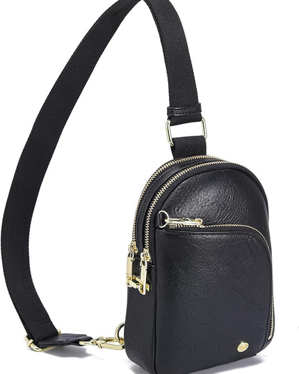 INICAT RFID Blocking Sling Bag Anti Theft Crossbody Bags Women Valentine's Day Gifts Travel Purses Vegan Leather