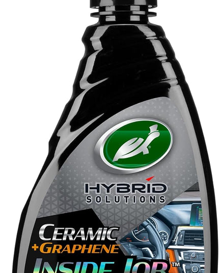 Turtle Wax Hybrid Solutions Inside Job, All Purpose Ceramic Interior Car Cleaner and Protectant, Cleans, Deodorizes and Protects Leather Car Seats, Vinyl, Rubber, and Plastic, 16 fl oz (Pack of 1)