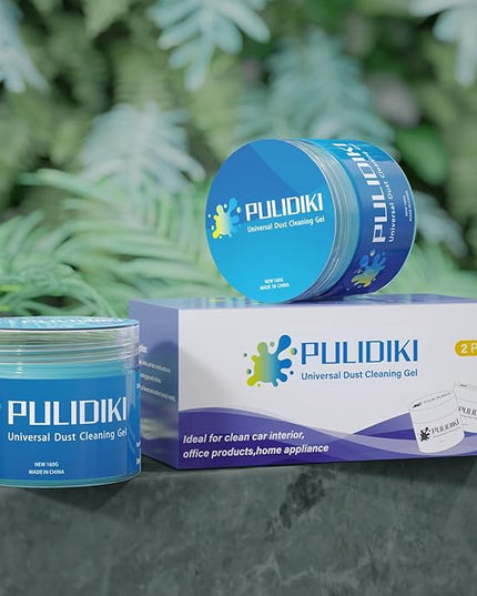 PULIDIKI Car Cleaning Gel Car Cleaning Putty Car Putty Auto Detailing Tools Car Slime Cleaner Dust Cleaning Gel for Car Interior Cleaner Car Cleaning Supplies Cleaning Kit Car Accessories Blue 2Pack