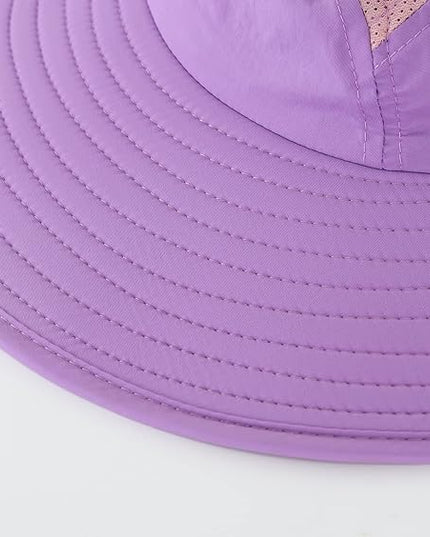 Home Prefer UPF 50+ Mens Wide Brim Fishing Hat with Neck Flap Sun Hat for Men Women Sun Protection Cap