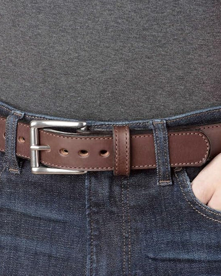 Bullhide Belts Mens Leather Belt for Casual Dress, 1.50" Wide